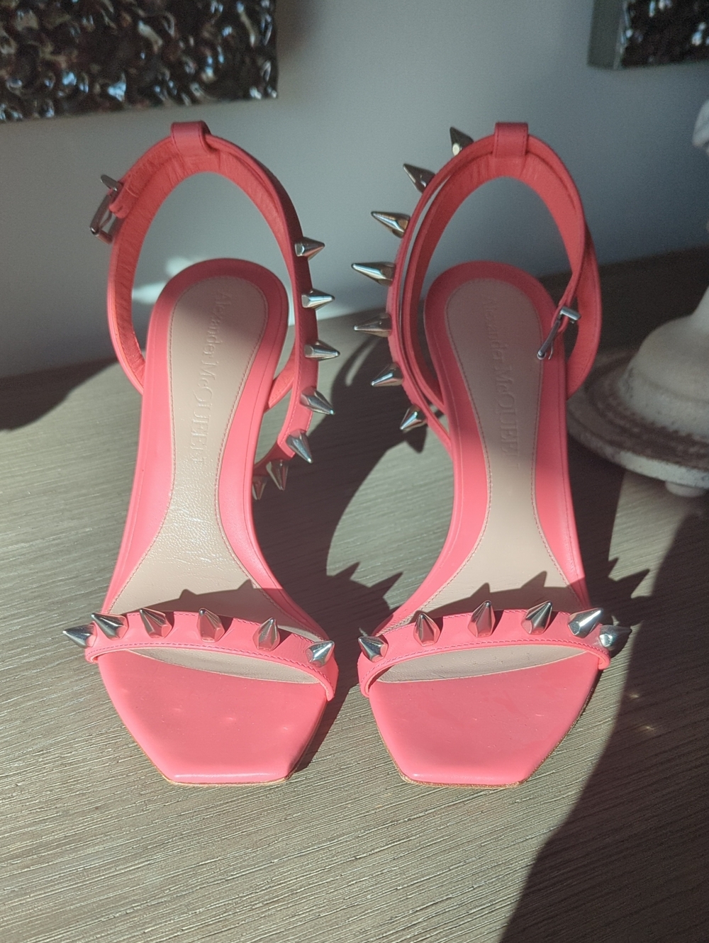 NWOT Alexander McQueen Coral Heels Size 39